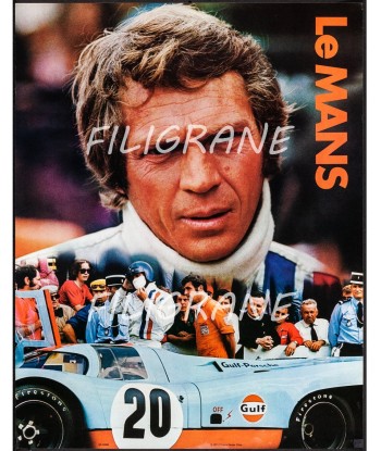 LE MANS FILM  Rqxl-POSTER/REPRODUCTION d1 AFFICHE VINTAGE Venez découvrir notre 