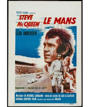 LE MANS Mc QUEEN FILM Rblk-POSTER/REPRODUCTION d1 AFFICHE VINTAGE Fin de série