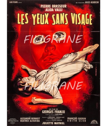 LES YEUX SANS VISAGE FILM Rotc-POSTER/REPRODUCTION d1 AFFICHE VINTAGE la livraison gratuite