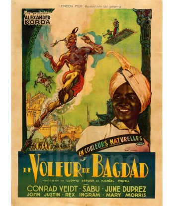 LE VOLEUR de BAGDAD FILM Rbfk-POSTER/REPRODUCTION d1 AFFICHE VINTAGE Faites des économies