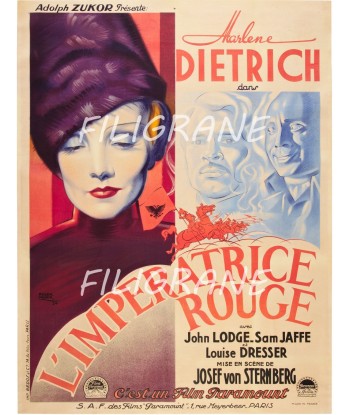 L'IMPéRATRICE ROUGE FILM Rwoz-POSTER/REPRODUCTION d1 AFFICHE VINTAGE de votre