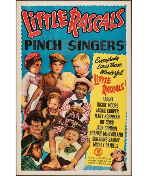 LITTLE RASCALS FILM Rrmj-POSTER/REPRODUCTION d1 AFFICHE VINTAGE hantent personnes