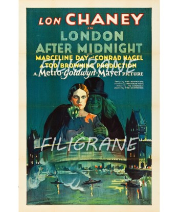 LONDON AFTER MIDNIGHT FILM Rjee-POSTER/REPRODUCTION d1 AFFICHE VINTAGE la chaussure