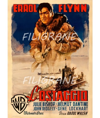 L'OSTAGGIO FILM Rsuh-POSTER/REPRODUCTION d1 AFFICHE VINTAGE Pour