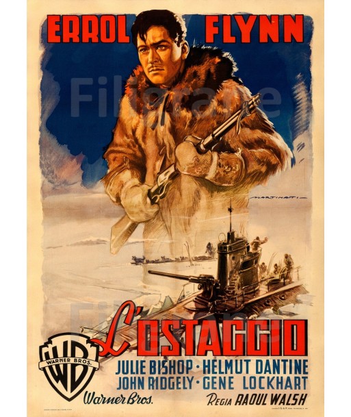 L'OSTAGGIO FILM Rwxd-POSTER/REPRODUCTION d1 AFFICHE VINTAGE hantent personnes