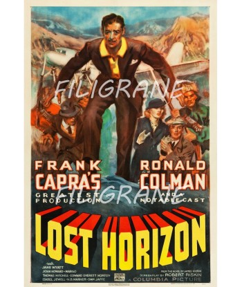 LOST HORIZON FILM Ruma-POSTER/REPRODUCTION d1 AFFICHE VINTAGE d'Europe débarque