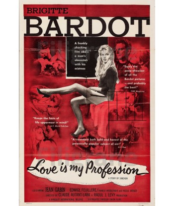 LOVE IS MY PROFESSION FILM Rwjb-POSTER/REPRODUCTION d1 AFFICHE VINTAGE ouvre sa boutique