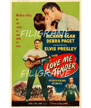 LOVE ME TENDER FILM Rnaa-POSTER/REPRODUCTION d1 AFFICHE VINTAGE pas cher chine