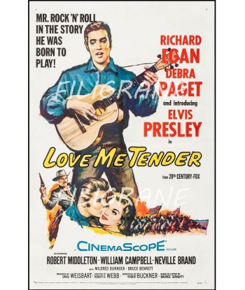 LOVE ME TENDER FILM Ryns-POSTER/REPRODUCTION d1 AFFICHE VINTAGE paiement sécurisé