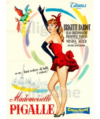 MADEMOISELLE PIGALLE FILM Rbhg-POSTER/REPRODUCTION d1 AFFICHE VINTAGE le concept de la Pate a emporter 