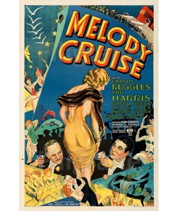 MELODY CRUISE FILM Raus-POSTER/REPRODUCTION d1 AFFICHE VINTAGE d'Europe débarque