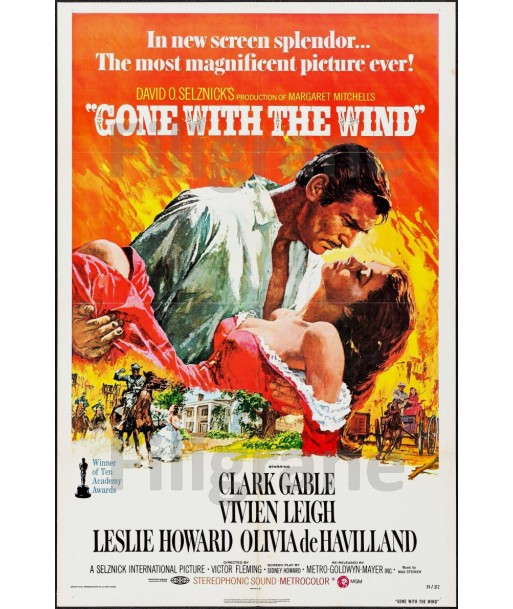 GONE WHITH the WIND FILM Riaf-POSTER/REPRODUCTION d1 AFFICHE VINTAGE À commander