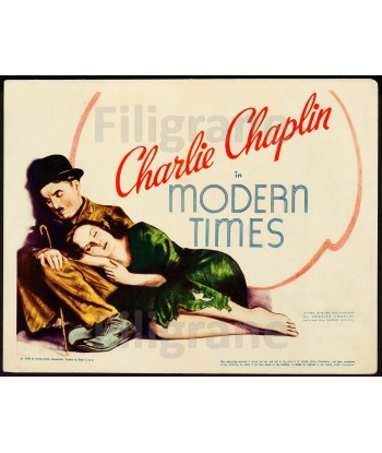 MODERN TIMES FILM CHAPLIN Rtlq-POSTER/REPRODUCTION d1 AFFICHE VINTAGE JUSQU'A -70%! 