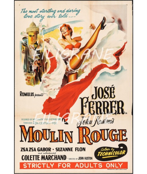 MOULIN ROUGE FILM CABARET Rsky-POSTER/REPRODUCTION d1 AFFICHE VINTAGE Comparez plus de prix