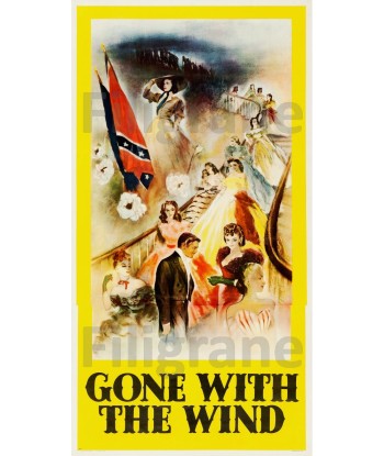 GONE WHITH the WIND FILM Rodv-POSTER/REPRODUCTION d1 AFFICHE VINTAGE 2 - 3 jours ouvrés.