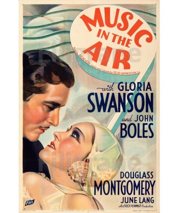 MUSIC in the AIR FILM Ruvv-POSTER/REPRODUCTION d1 AFFICHE VINTAGE destockage