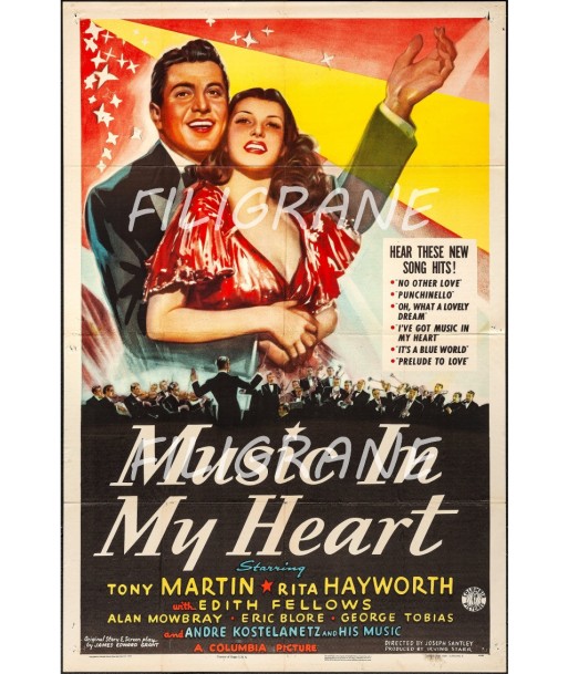 MUST IN MY HEART FILM Rysr-POSTER/REPRODUCTION d1 AFFICHE VINTAGE Dans la société mordern