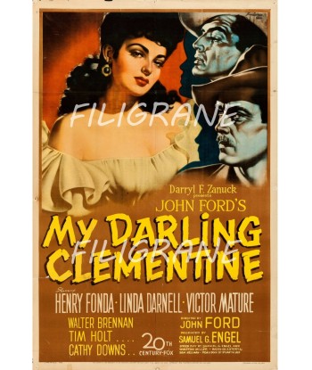 MY DARLING CLEMENTINE FILM Rpve-POSTER/REPRODUCTION d1 AFFICHE VINTAGE Venez découvrir notre 