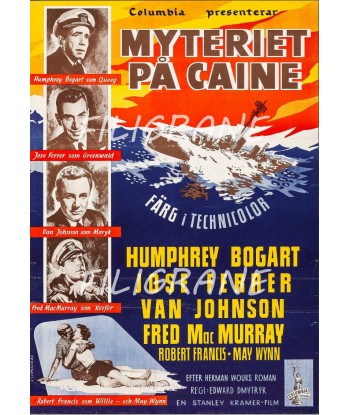 MYTERIET PA CAINE FILM Rffp-POSTER/REPRODUCTION d1 AFFICHE VINTAGE Véritable concentré