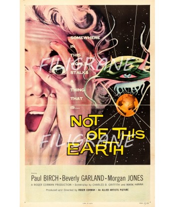 NOT of THIS EARTH FILM Rcxx-POSTER/REPRODUCTION d1 AFFICHE VINTAGE le concept de la Pate a emporter 