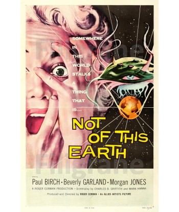 NOT of THIS EARTH FILM Rijt-POSTER/REPRODUCTION d1 AFFICHE VINTAGE ouvre sa boutique