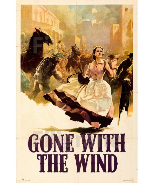 GONE WITH the WIND FILM Rnpk-POSTER/REPRODUCTION d1 AFFICHE VINTAGE Faites des économies