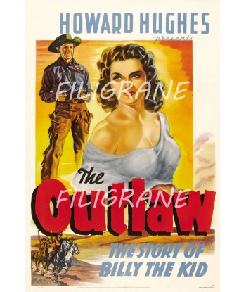 OUTLAW FILM Rapd-POSTER/REPRODUCTION d1 AFFICHE VINTAGE Venez découvrir notre 