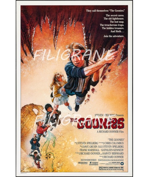 GOONIES FILM Rgwb-POSTER/REPRODUCTION d1 AFFICHE VINTAGE pour bénéficier 