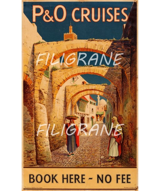 CROISIERES P&O CRUISES FEE Rzap-POSTER/REPRODUCTION d1 AFFICHE VINTAGE Le MVP de beaucoup