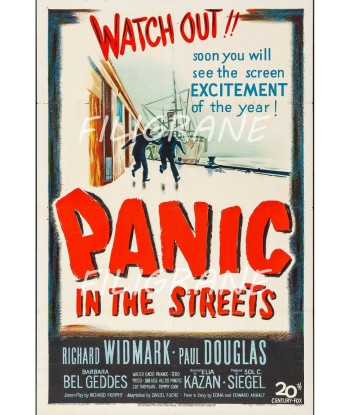 PANIC in the STREETS FILM Rwdq-POSTER/REPRODUCTION d1 AFFICHE VINTAGE Faites des économies