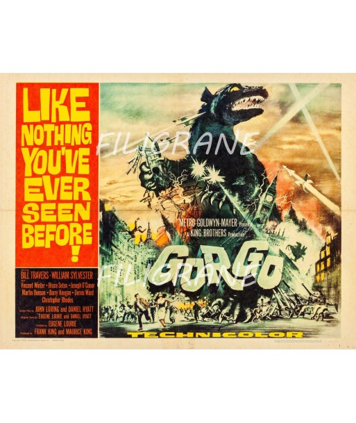 GORGO FILM Roys-POSTER/REPRODUCTION d1 AFFICHE VINTAGE En savoir plus