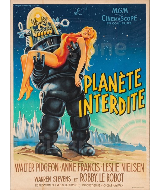 PLANETE INTERDITE FILM Rspk-POSTER/REPRODUCTION d1 AFFICHE VINTAGE soldes