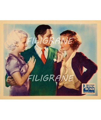 PLATINUM BLONDE FILM Rqoy-POSTER/REPRODUCTION d1 AFFICHE VINTAGE de technologie