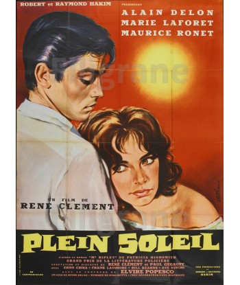 PLEIN SOLEIL FILM Rpjt-POSTER/REPRODUCTION d1 AFFICHE VINTAGE Par le système avancé 