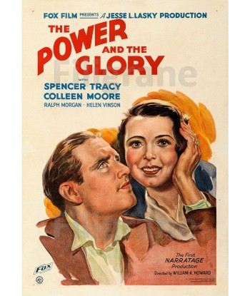 POWER and the GLORY FILM Rijl-POSTER/REPRODUCTION d1 AFFICHE VINTAGE Amélioration de cerveau avec