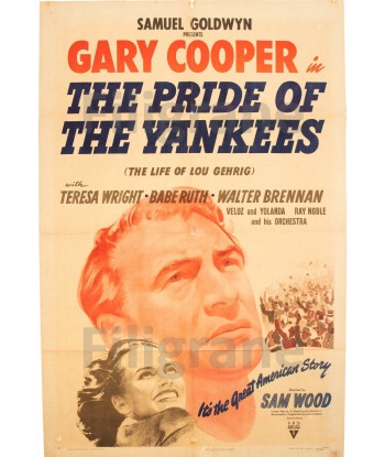 PRIDE OF THE YANKEES FILM Ravj-POSTER/REPRODUCTION d1 AFFICHE VINTAGE Voir les baskets