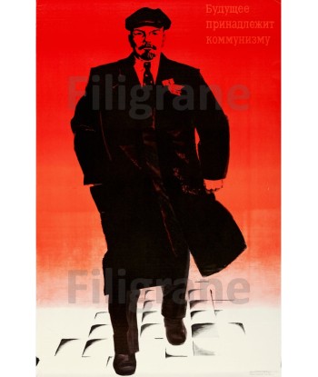 PROPAGANDE URSS LéNINE Rxza-POSTER/REPRODUCTION d1 AFFICHE VINTAGE 2024