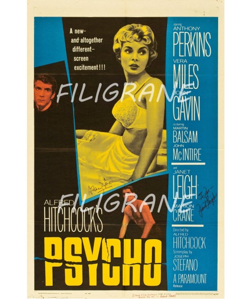 PSYCHO FILM Rurq-POSTER/REPRODUCTION d1 AFFICHE VINTAGE Le MVP de beaucoup