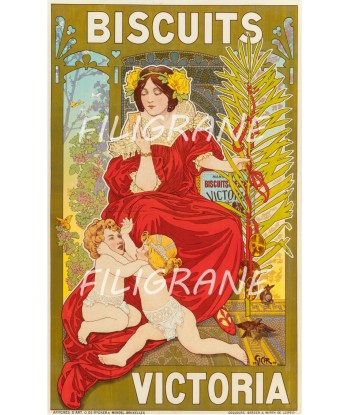 PUB BISCUITS VICTORIA Rdyg-POSTER/REPRODUCTION d1 AFFICHE VINTAGE Economisez 