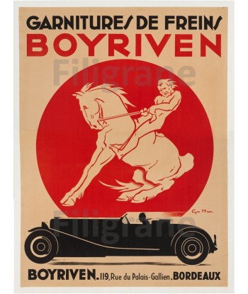 PUB BOYRIVEN GARNITURES FREINS Rkuv-POSTER/REPRODUCTION d1 AFFICHE VINTAGE une grave pollution 