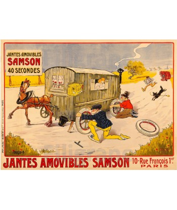 PUB JANTES SAMSON Rgut-POSTER/REPRODUCTION d1 AFFICHE VINTAGE destockage