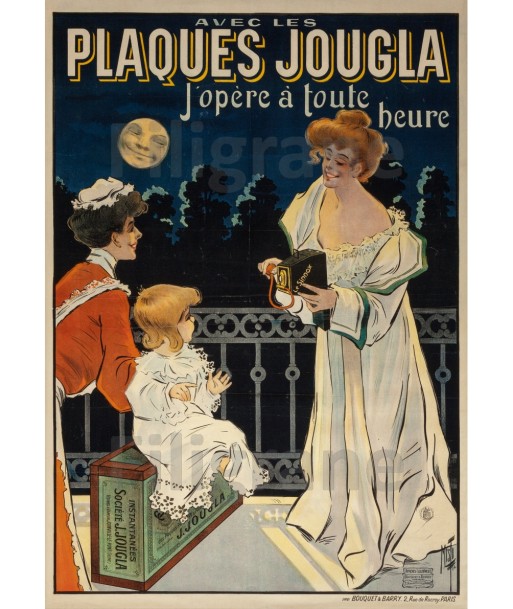 PUB PHOTO PLAQUES JOUGLA Rojz-POSTER/REPRODUCTION d1 AFFICHE VINTAGE Pour