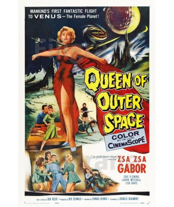 QUEEN of OUTER SPACE FILM Rkqb-POSTER/REPRODUCTION d1 AFFICHE VINTAGE est présent 