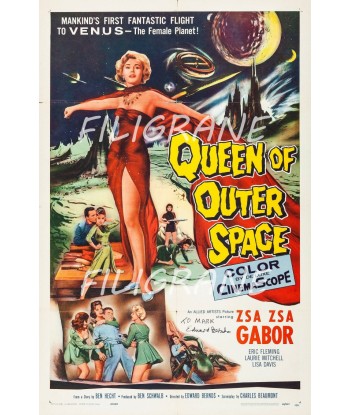 QUEEN of OUTER SPACE FILM Rmnu-POSTER/REPRODUCTION d1 AFFICHE VINTAGE la chaussure