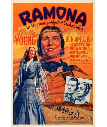 RAMONA FILM Rmel-POSTER/REPRODUCTION d1 AFFICHE VINTAGE de France