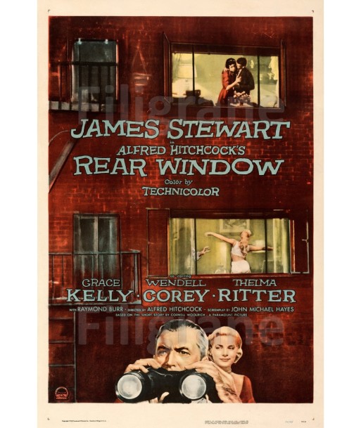 REAR WINDOW FILM Rgsi-POSTER/REPRODUCTION d1 AFFICHE VINTAGE 50-70% off 