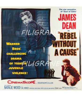 REBEL WITHOUT A CAUSE FILM Raos-POSTER/REPRODUCTION d1 AFFICHE VINTAGE vente chaude votre 