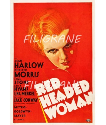 RED HEADED WOMAN FILM Rxnv-POSTER/REPRODUCTION d1 AFFICHE VINTAGE Livraison rapide