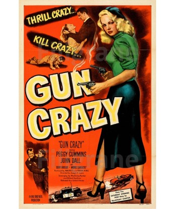 GUN CRAZY FILM Rinw-POSTER/REPRODUCTION d1 AFFICHE VINTAGE meilleur choix