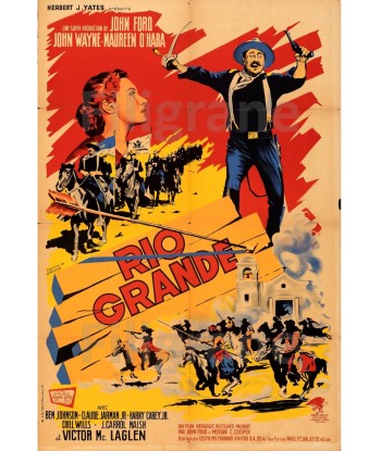 RIO GRANDE FILM Rxer-POSTER/REPRODUCTION d1 AFFICHE VINTAGE JUSQU'A -70%! 